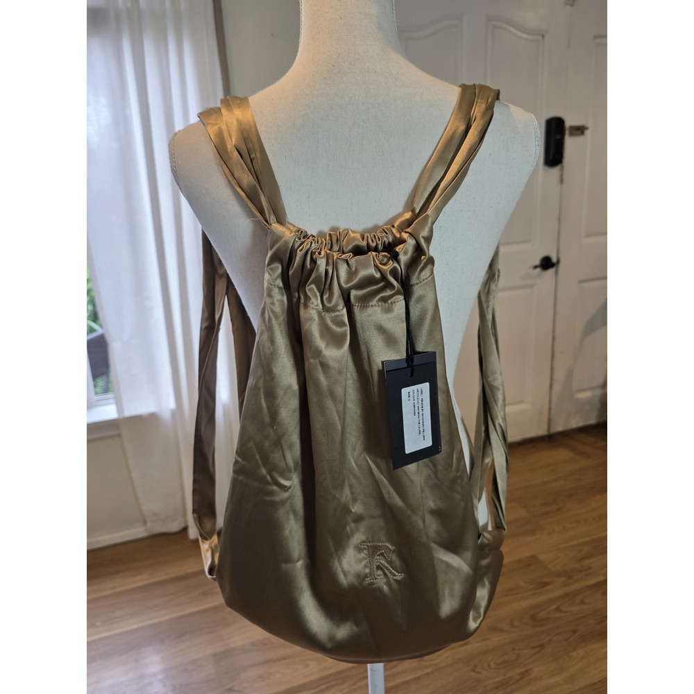 Reigns By Savannah Fellers Satin Backpack Drawstring Cinch Bag